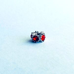 Red Sparkle Spacer Charm- Like New